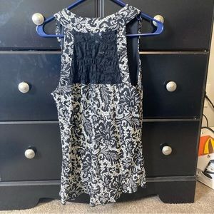 Women’s top. iZ Byer. Size Large. Black and grey with lace back.